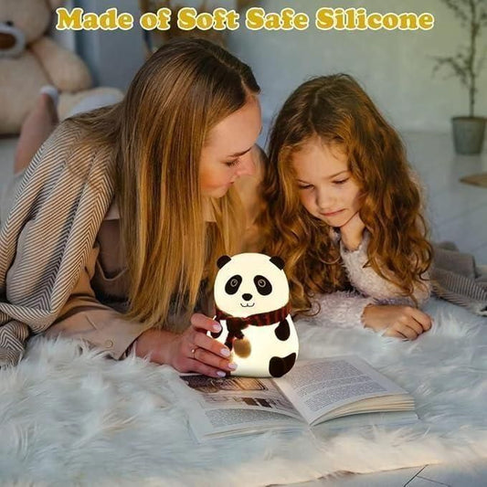 🐼 Cute Panda Silicone Night Lamp for Kids 💤✨